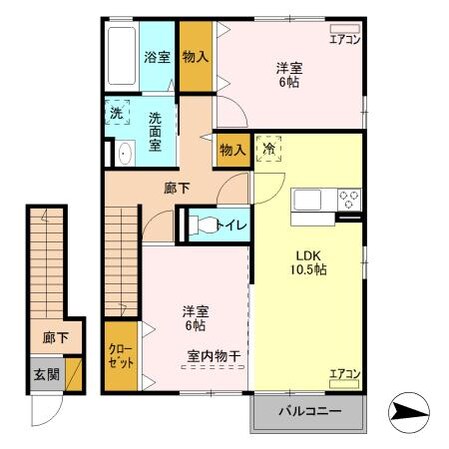 セレーナ（豊城町）の物件間取画像